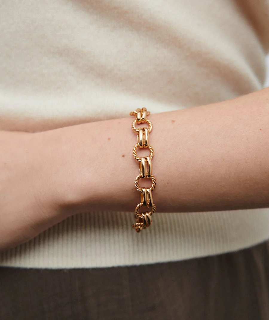 Pulsera Eslabones Relief Detalle